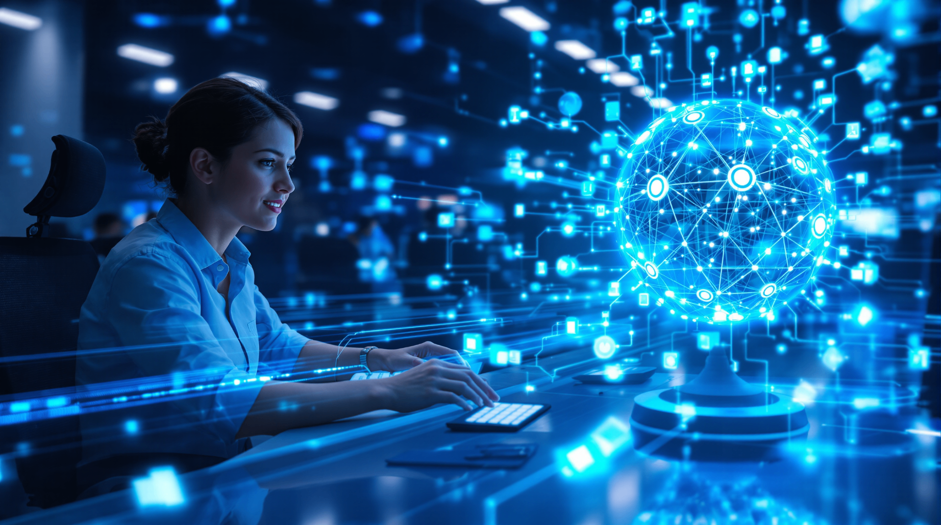 From Cost Center to Revenue Engine: How an AI Assistant Drove an 18.8% Sales Uplift for a Major Cosmetics Distributor - AI human collaboration in modern office environment