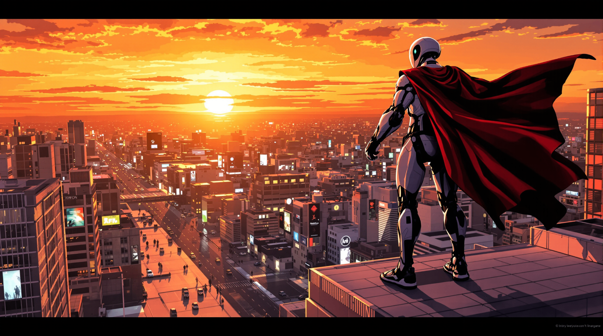 "Can We Fire the Entire Staff with AI?" – Why Automation Doesn't Equal Layoffs - Modern office showing AI systems handling data processing while humans focus on strategy and creativity