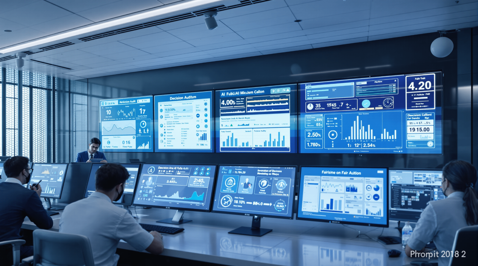 AI in the Public Sector: From Tender Automation to Transparent Governance - Public sector worker using AI-powered tablet for citizen services and municipal operations