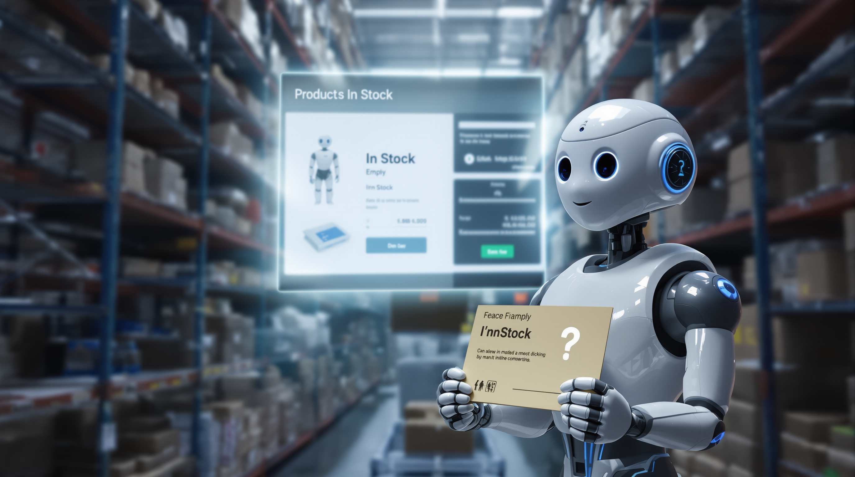 Why Out‑of‑the‑Box ChatGPT Isn't Enough for E‑Commerce - AI analyzing product data on conveyor belt