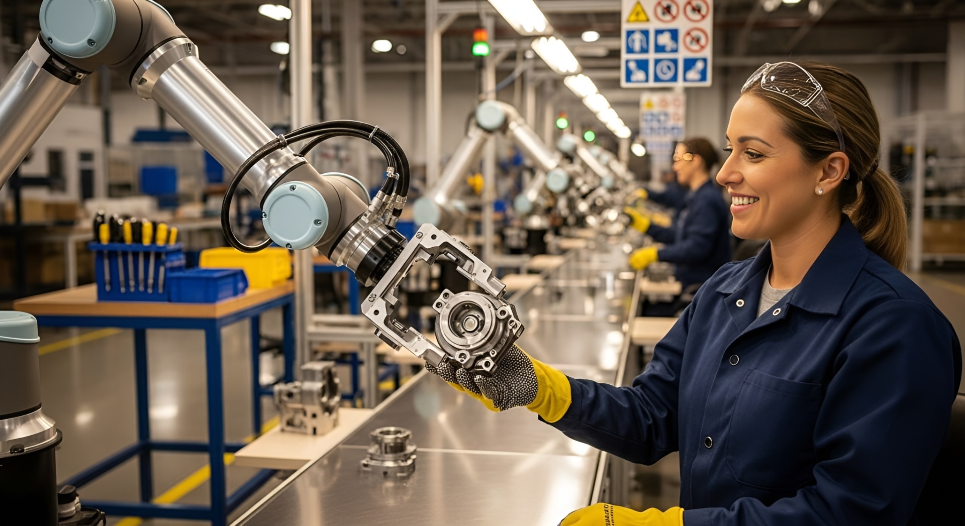 AI in Manufacturing: From Automation to Optimization - AI-powered quality control system detecting defects and pass/fail status on manufacturing parts